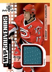 2002-03 Upper Deck MVP Souvenirs Jersey Rod Brind'Amour #S-BR Hurricanes